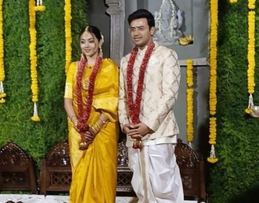 Explore the wedding of Tejasvi Surya and Sivasri Skandaprasad, blending love, tradition, and cultural significance. Image courtesy (www.hindustantimes.com)