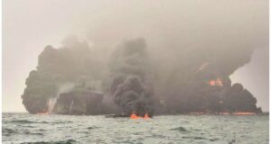 An oil tanker collision in the North Sea raises safety and environmental concerns as jet fuel spills into the sea. Image courtesy (e3.365dm.com)