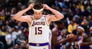 A preview of the Lakers vs. Spurs game, analyzing the impact of injuries and strategies for both teams. Image courtesy (cdn.vox-cdn.com)