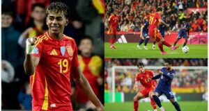 The UEFA Nations League quarter-finals are set, with Spain facing the Netherlands. Young talent Lamine Yamal shines on the Spanish team, while the Dutch bring tactical strength. Anticipation builds as fans await the lineups and the match. Image courtesy (assets.goal.com)