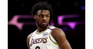 Explore Bronny James' journey in the G League, showcasing his performances, challenges, and growth as he follows in his father's footsteps (s.yimg.com).
