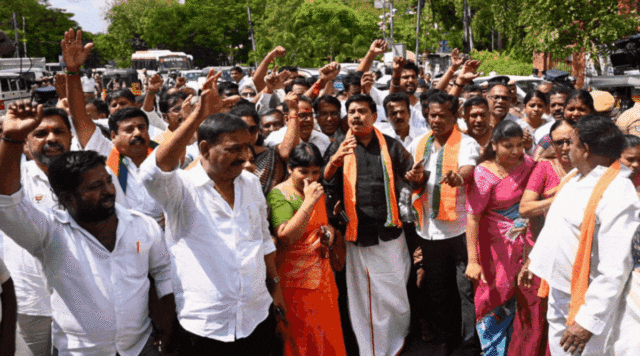 Explore the unfolding TASMAC scam in Tamil Nadu and the BJP's bold protest against alleged corruption. Image courtesy (static.toiimg.com)