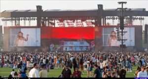 Explore the excitement of Coachella 2025, featuring headliners Lady Gaga, Green Day, and Post Malone amidst record-breaking heat. Image courtesy (media.pitchfork.com)