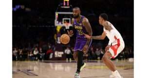 Gabe Vincent shines in the recent Lakers vs. Rockets game, showcasing his potential as a key player for LA amidst the battle for playoff positioning in the Western Conference (s.yimg.com).