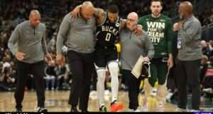 Explore the implications of Damian Lillard's injury on the Milwaukee Bucks as they face the Indiana Pacers in the playoffs. Image courtesy (jb-optimus.s3.ap-south-1.amazonaws.com)