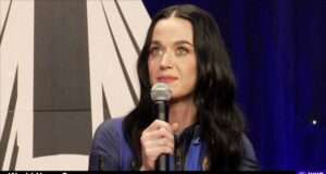 Katy Perry embarks on a historic all-female space mission with Blue Origin, celebrating empowerment and unity in space exploration. Image courtesy (ichef.bbci.co.uk)