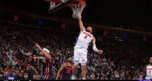 Catch the thrilling playoff battle between the Knicks and Pistons as they vie for supremacy in the NBA. Image courtesy (jb-optimus.s3.ap-south-1.amazonaws.com)