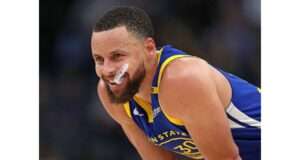 An engaging look at Stephen Curry's role in the Golden State Warriors as the NBA season begins, focusing on his impact, leadership, and the team's prospects. Image courtesy (assets-cms.thescore.com)
