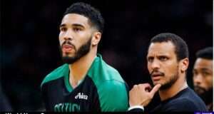 The Boston Celtics face a setback with a tough loss against the Miami Heat, prompting a reassessment of strategies and focus for the playoffs. Image courtesy (jb-optimus.s3.ap-south-1.amazonaws.com)
